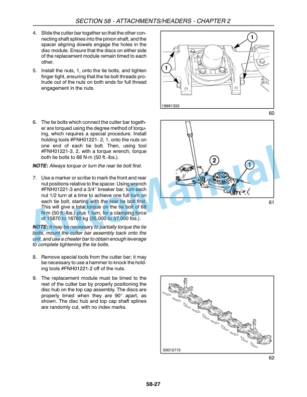 New Holland 2353 Disc Header Repair Manual 87385437 4 New Holland 2353 Disc Header Repair Manual 87385437-4