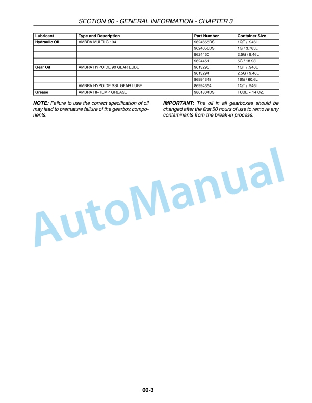 New Holland 2355, 2358 Auger Header Repair Manual 87032364 2 New Holland 2355, 2358 Auger Header Repair Manual 87032364-2