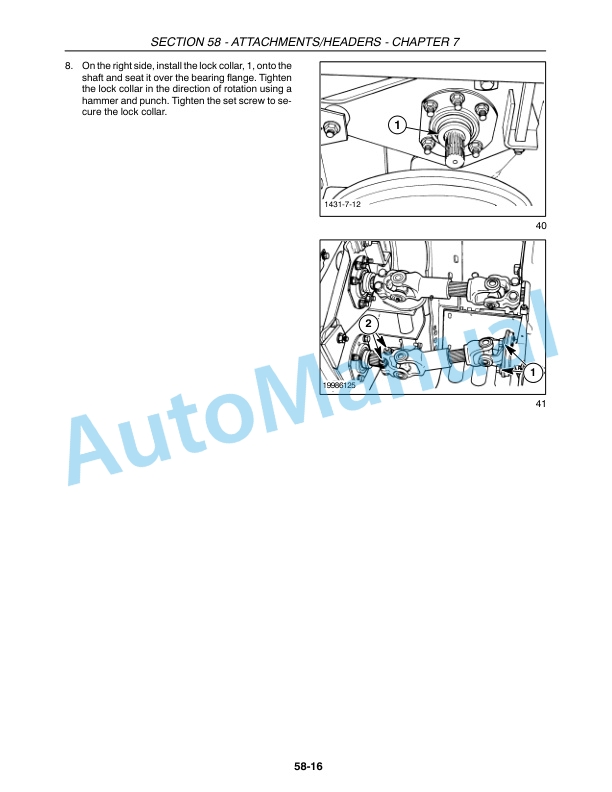 New Holland 2355, 2358 Auger Header Repair Manual 87032364 5 New Holland 2355, 2358 Auger Header Repair Manual 87032364-5