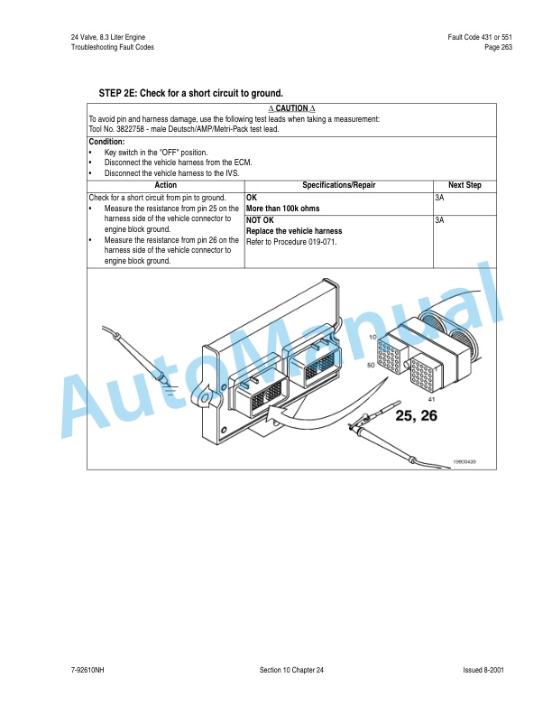 New Holland 24 Vavle, 8.3 Liter Engine Fuel System Repair Manual 87025504 5 New Holland 24 Vavle, 8.3 Liter Engine Fuel System Repair Manual 87025504-5
