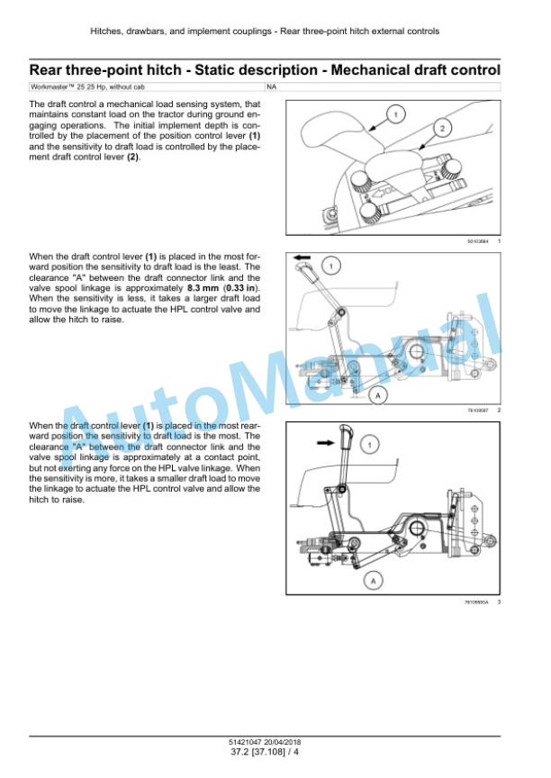 New Holland 25 Workmaster Compact Tractor Service Manual 51421047 4 New Holland 25 Workmaster Compact Tractor Service Manual 51421047 - Image 4
