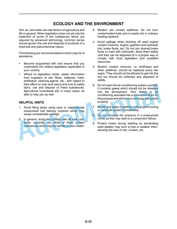 Alternative view of New Holland 250TL For Boomer 8N Tractor Operation and Maintenance Manual 84207117