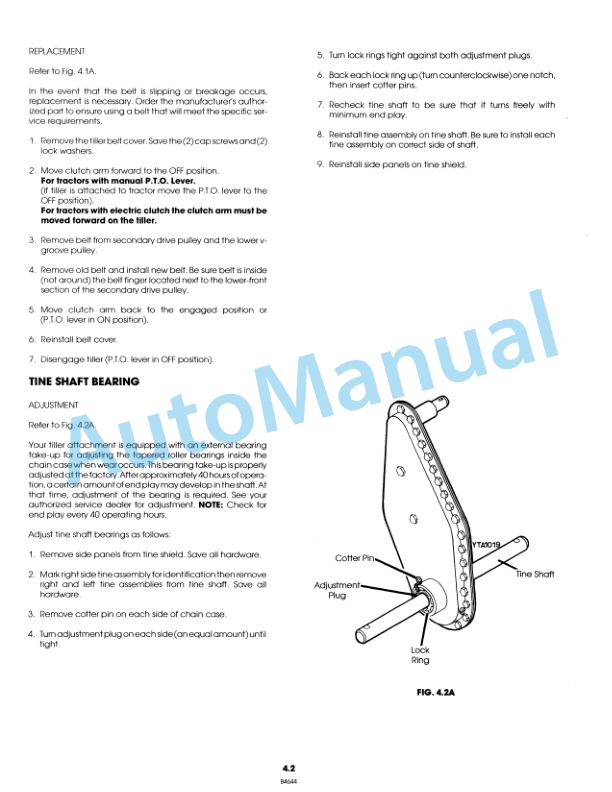 New Holland 26 Rotary Tiller Attachment Operation Manual and Part List 42002611 3 New Holland 26 Rotary Tiller Attachment Operation Manual and Part List 42002611-3