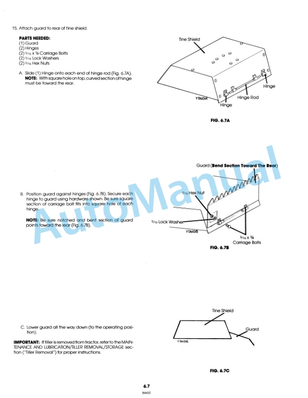 New Holland 26 Rotary Tiller Attachment Operation Manual and Part List 42002611 5 New Holland 26 Rotary Tiller Attachment Operation Manual and Part List 42002611-5