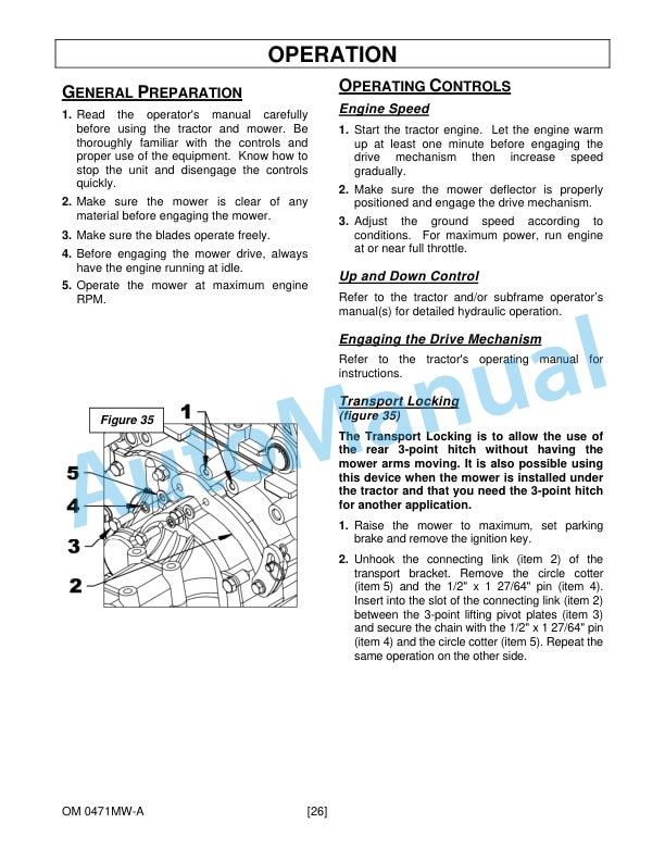 New Holland 266WMM Mower Deck Operation and Maintenance Manual 51501505 4 New Holland 266WMM Mower Deck Operation and Maintenance Manual 51501505-4