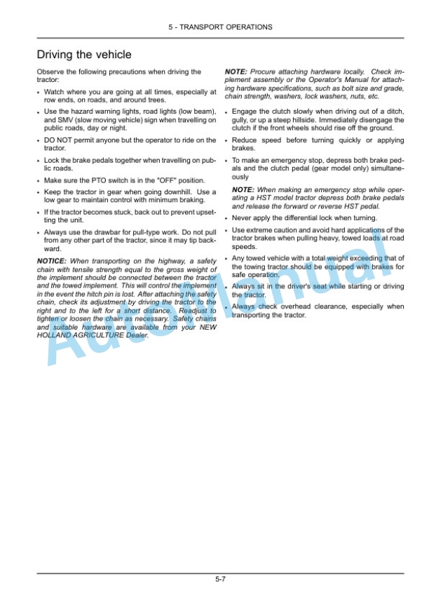 New Holland 30, 35 Boomer Compact Tractor Operation and Maintenance Manual 84599059 4 New Holland 30, 35 Boomer Compact Tractor Operation and Maintenance Manual 84599059 - Image 4