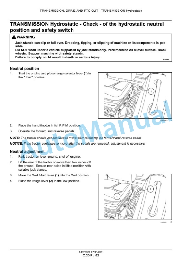 New Holland 30, 35 Boomer Compact Tractor Service Manual 84373326 4 New Holland 30, 35 Boomer Compact Tractor Service Manual 84373326-4