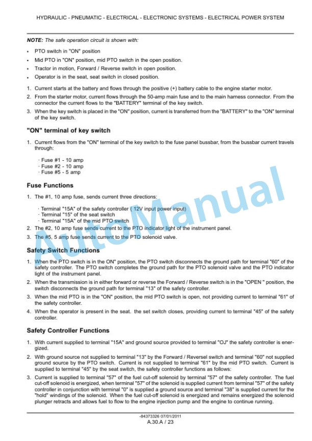 New Holland 30, 35 Boomer Compact Tractor Service Manual 84419439 3 New Holland 30, 35 Boomer Compact Tractor Service Manual 84419439 - Image 3