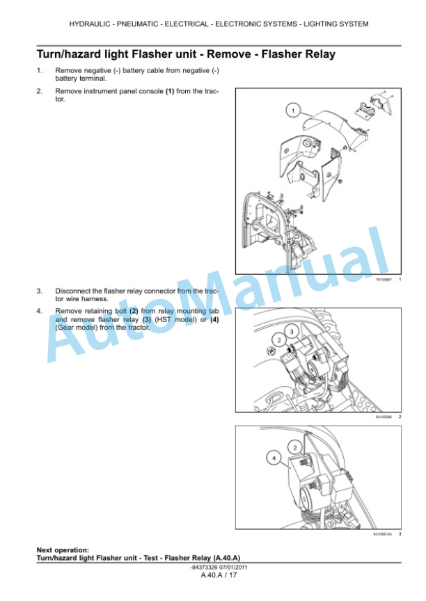 New Holland 30, 35 Boomer Compact Tractor Service Manual 84419439 4 New Holland 30, 35 Boomer Compact Tractor Service Manual 84419439 - Image 4
