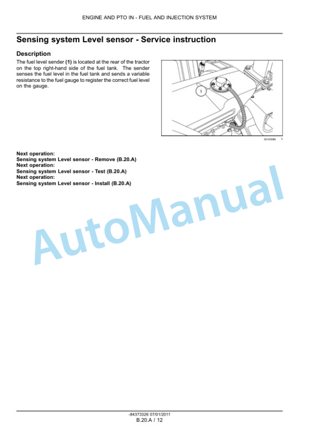 New Holland 30, 35 Boomer Compact Tractor Service Manual 84419439 5 New Holland 30, 35 Boomer Compact Tractor Service Manual 84419439 - Image 5
