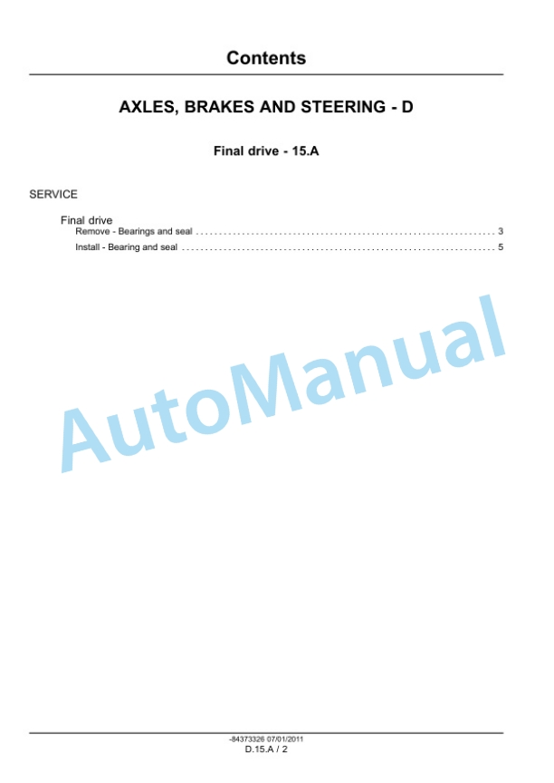 New Holland 30, 35 Boomer Compact Tractor Service Manual 84419440 4 New Holland 30, 35 Boomer Compact Tractor Service Manual 84419440 - Image 4