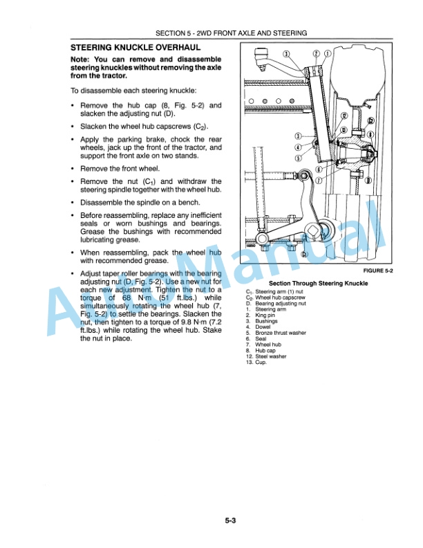 New Holland 3010S, 4010S, 5010S Tractor Repair Manual 86566833 5 New Holland 3010S, 4010S, 5010S Tractor Repair Manual 86566833-5