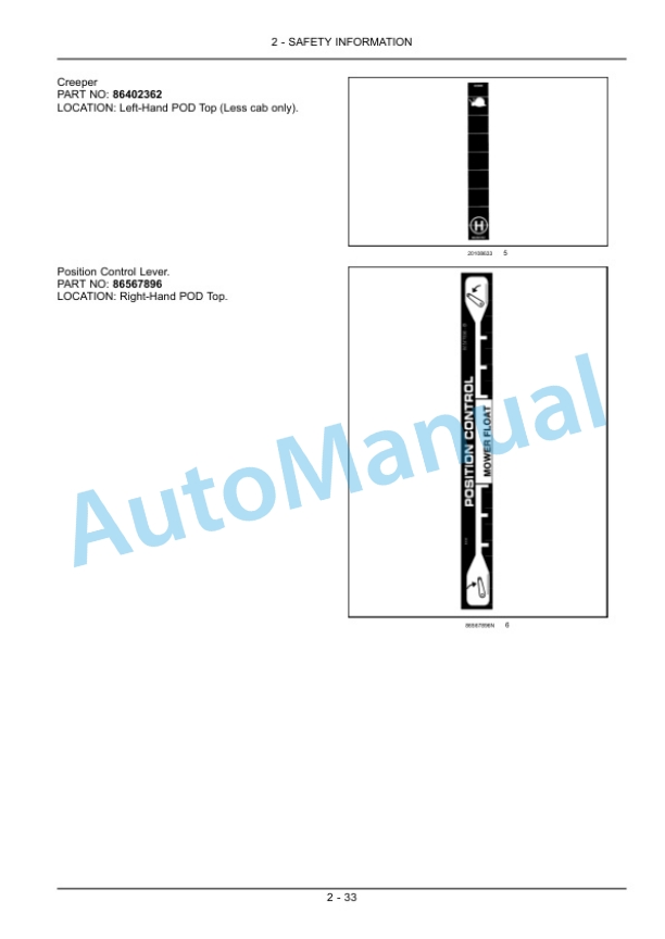 New Holland 3040, 3045, 3050 Boomer Compact Tractor Operation and Maintenance Manual 84382275 2 New Holland 3040, 3045, 3050 Boomer Compact Tractor Operation and Maintenance Manual 84382275-2