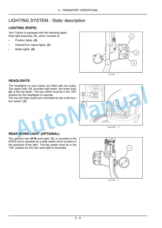 New Holland 3040, 3045, 3050 Boomer Compact Tractor Operation and Maintenance Manual 84382275 4 New Holland 3040, 3045, 3050 Boomer Compact Tractor Operation and Maintenance Manual 84382275-4
