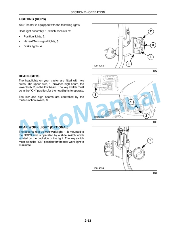 New Holland 3040, 3045, 3050 Boomer Tractor Operation and Maintenance Manual 84328431 3 New Holland 3040, 3045, 3050 Boomer Tractor Operation and Maintenance Manual 84328431-3