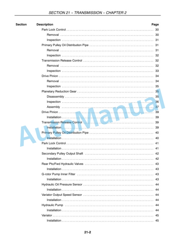 New Holland 3040, 3045, 3050 CTV Boomer Compact Tractor Service Manual 84126849A 2 New Holland 3040, 3045, 3050 CTV Boomer Compact Tractor Service Manual 84126849A-2
