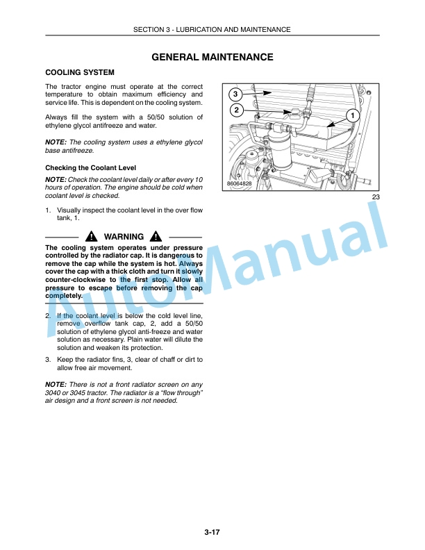 New Holland 3040, 3045 Boomer With Cab Tractor Operation and Maintenance Manual 87477123 4 New Holland 3040, 3045 Boomer With Cab Tractor Operation and Maintenance Manual 87477123 - Image 4