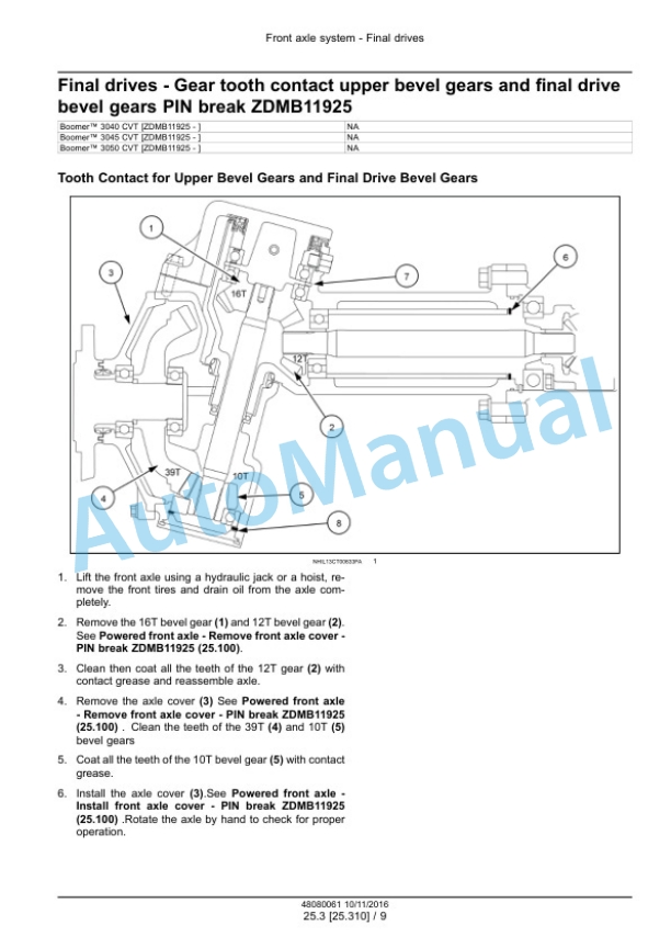 New Holland 3040 CVT, 3045 CVT, 3050 CVT Boomer Compact Tractor Service Manual 48082167 5 New Holland 3040 CVT, 3045 CVT, 3050 CVT Boomer Compact Tractor Service Manual 48082167 - Image 5