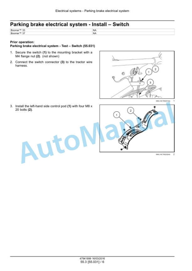 New Holland 33, 37 Boomer Tier 4B Final Compact Tractor Service Manual 47941899 4 New Holland 33, 37 Boomer Tier 4B Final Compact Tractor Service Manual 47941899 - Image 4