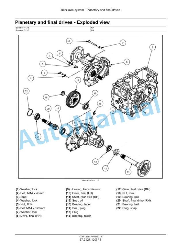New Holland 33, 37 Boomer Tier 4B Final Compact Tractor Service Manual 47998500 5 New Holland 33, 37 Boomer Tier 4B Final Compact Tractor Service Manual 47998500 - Image 5