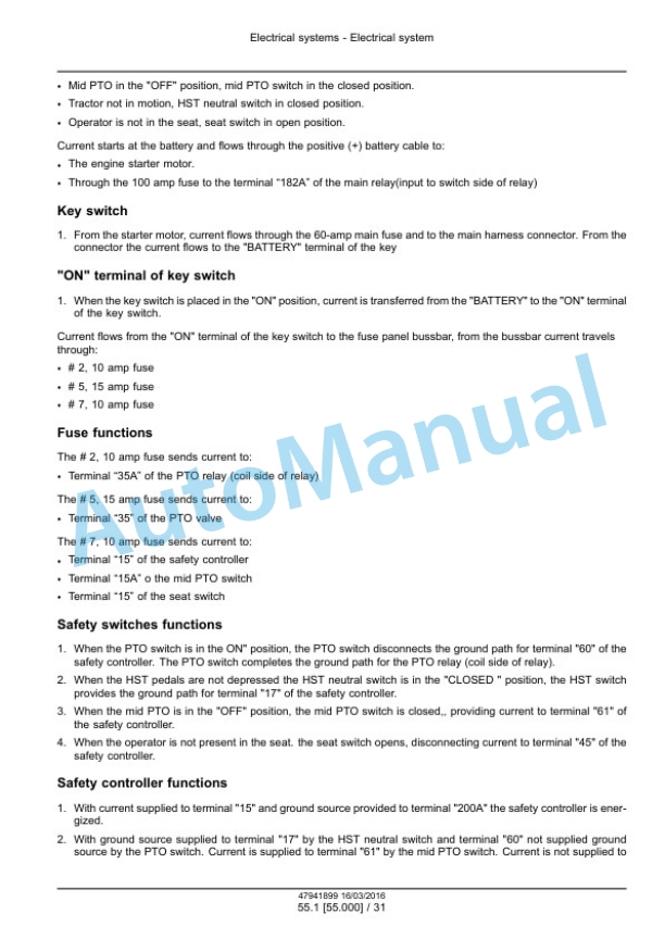 New Holland 33, 37 Boomer Tier 4B Final Compact Tractor Service Manual 47998502 2 New Holland 33, 37 Boomer Tier 4B Final Compact Tractor Service Manual 47998502-2