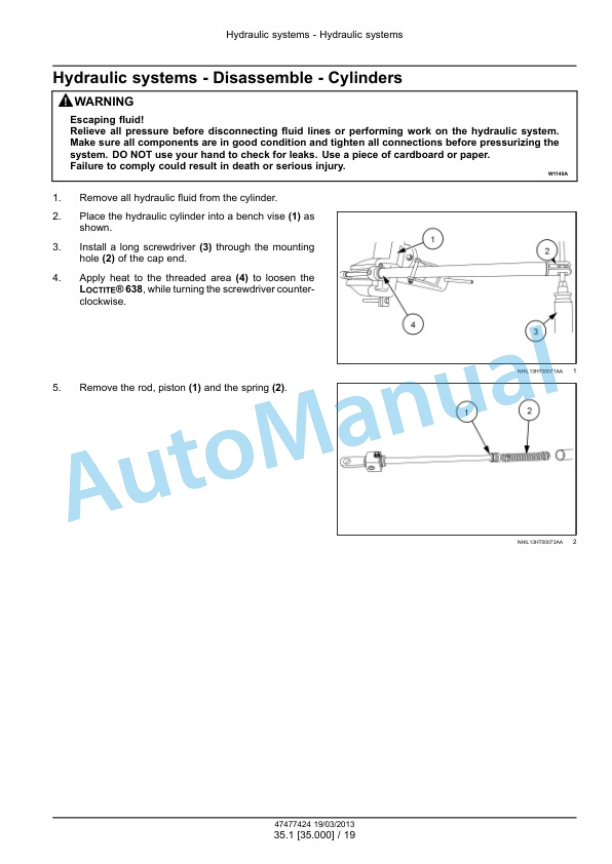 New Holland 3417, 3625, 3836 Proted Rotary Tedder Service Manual 47477424 4 New Holland 3417, 3625, 3836 Proted Rotary Tedder Service Manual 47477424-4