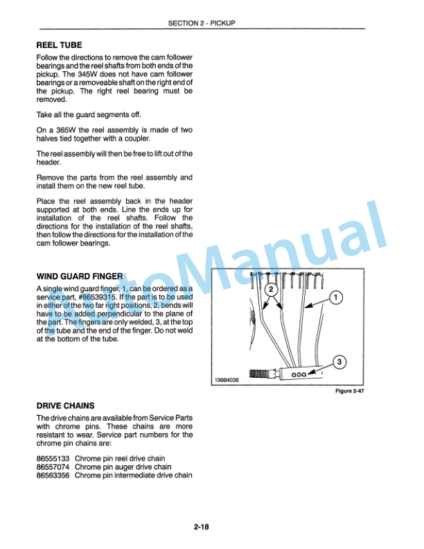 New Holland 345W, 355W, 365W Repair Manual 86584185 3 New Holland 345W, 355W, 365W Repair Manual 86584185-3