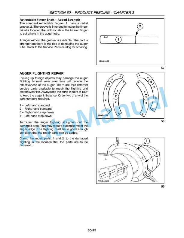 New Holland 346W, 356W, 366W Header Repair Manual 87576103 5 New Holland 346W, 356W, 366W Header Repair Manual 87576103-5