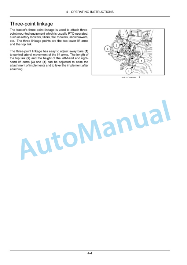 New Holland 35, 40 Workmaster Compact Tractor Operation and Maintenance Manual 47708977 3 New Holland 35, 40 Workmaster Compact Tractor Operation and Maintenance Manual 47708977 - Image 3