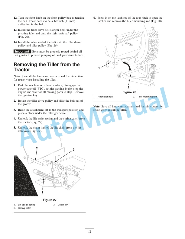 New Holland 36in Tiller Operation and Maintenance Manual 87040096 4 New Holland 36in Tiller Operation and Maintenance Manual 87040096-4