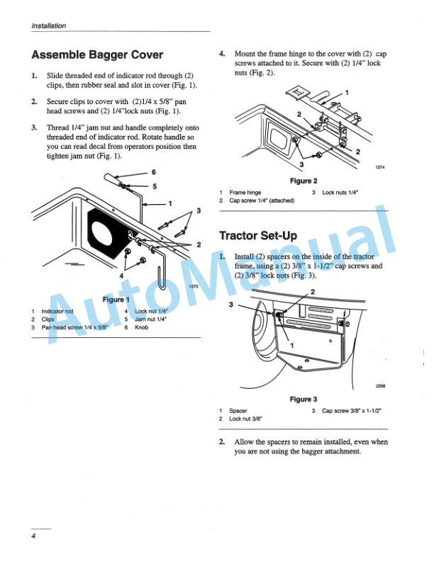 New Holland 38in Twin Bagger for Lawn - Garden Tractor Operation and Maintenance Manual 42680050 3 New Holland 38in Twin Bagger for Lawn - Garden Tractor Operation and Maintenance Manual 42680050-3