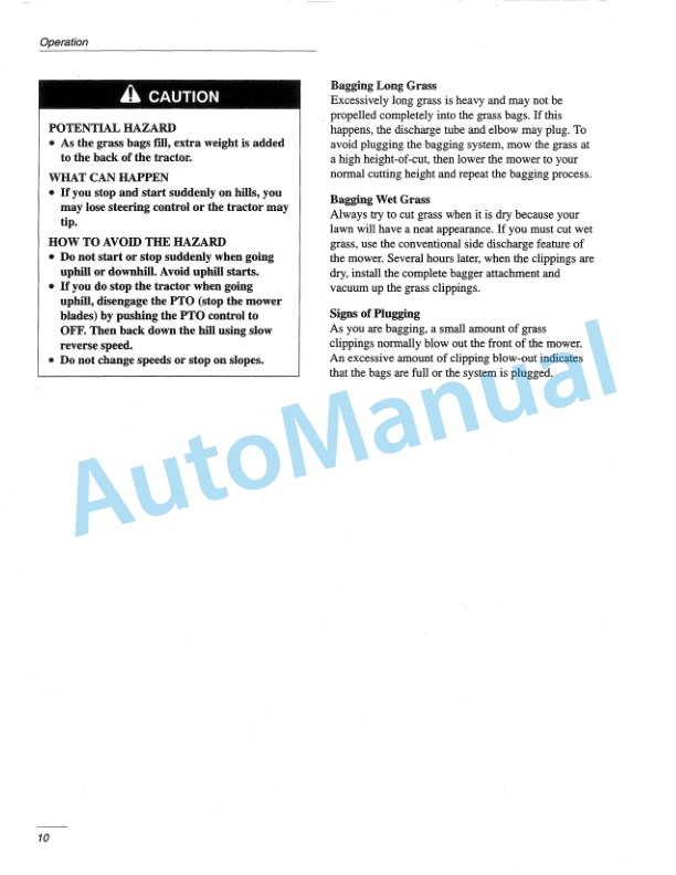 New Holland 38in Twin Bagger for Lawn - Garden Tractor Operation and Maintenance Manual 42680050 5 New Holland 38in Twin Bagger for Lawn - Garden Tractor Operation and Maintenance Manual 42680050-5