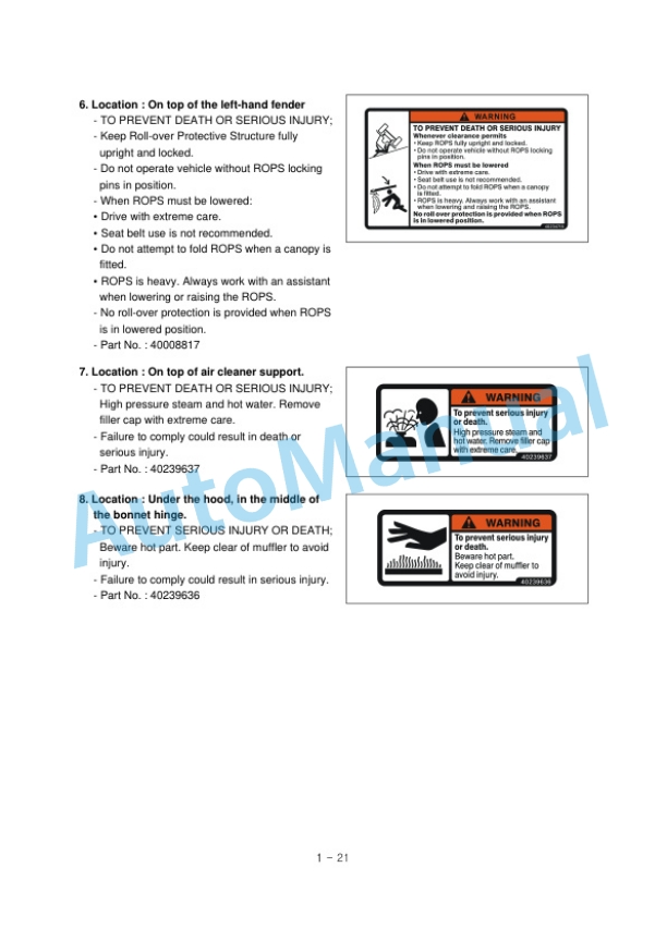New Holland 40, 50 Boomer Compact Tractor Operation and Maintenance Manual 52112804 2 New Holland 40, 50 Boomer Compact Tractor Operation and Maintenance Manual 52112804-2
