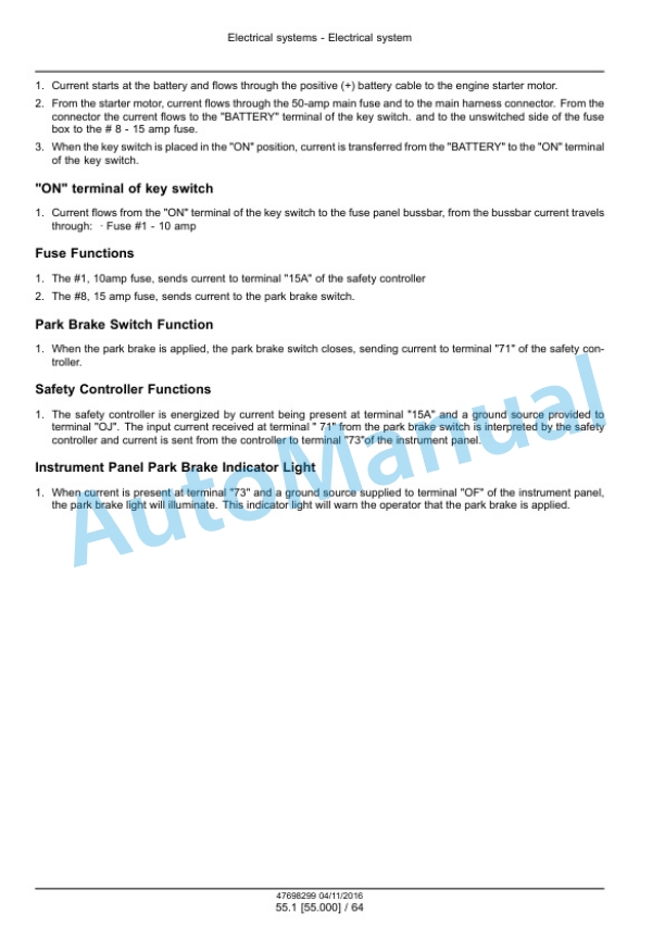 New Holland 40, 50 Boomer Tier 3 Compact Tractor Service Manual 47698299 5 New Holland 40, 50 Boomer Tier 3 Compact Tractor Service Manual 47698299 - Image 5