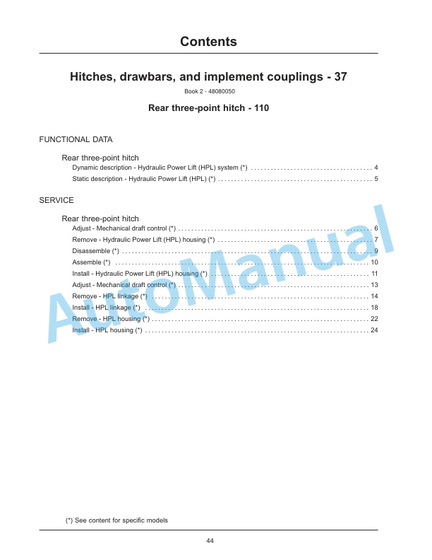 New Holland 40, 50 Boomer Tier 3 Compact Tractor Service Manual 48080052 4 New Holland 40, 50 Boomer Tier 3 Compact Tractor Service Manual 48080052-4