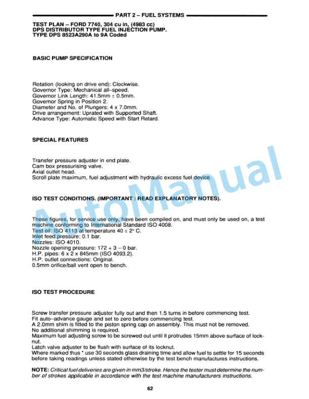 New Holland 40 Series Fuel System Tractor Repair Manual 40564002 5 New Holland 40 Series Fuel System Tractor Repair Manual 40564002-5
