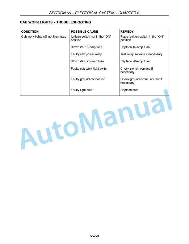 New Holland 4055, 4060 Boomer Tractor Service Manual 84270069 3 New Holland 4055, 4060 Boomer Tractor Service Manual 84270069-3