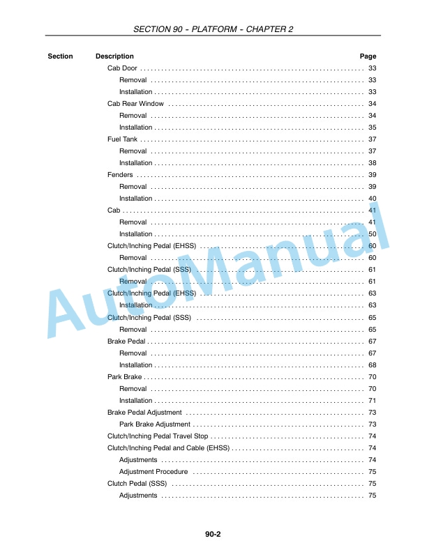 New Holland 4055, 4060 Boomer Tractor Service Manual 84270069 5 New Holland 4055, 4060 Boomer Tractor Service Manual 84270069-5