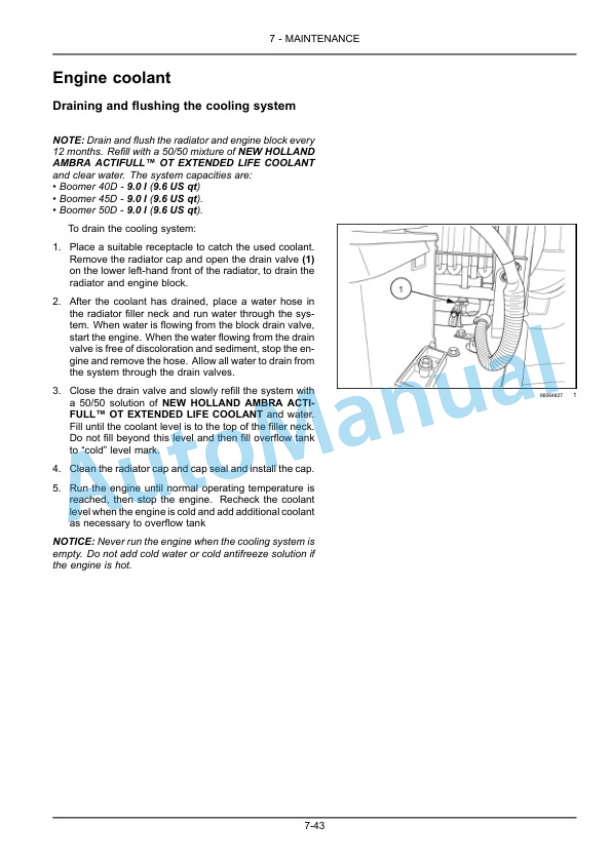 New Holland 40D CVT, 45D CVT, 50D CVT Boomer Compact Tractor Operation and Maintenance Manual 48028209 5 New Holland 40D CVT, 45D CVT, 50D CVT Boomer Compact Tractor Operation and Maintenance Manual 48028209 - Image 5