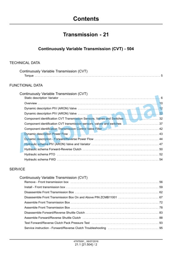 New Holland 40D CVT, 45D CVT, 50D CVT Boomer Tier 3 Compact Tractor Service Manual 48001041 4 New Holland 40D CVT, 45D CVT, 50D CVT Boomer Tier 3 Compact Tractor Service Manual 48001041 - Image 4