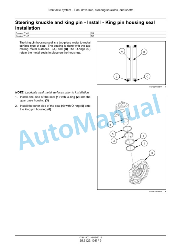 New Holland 41, 47 Boomer Tier 4B Final Compact Tractor Service Manual 47998516 5 New Holland 41, 47 Boomer Tier 4B Final Compact Tractor Service Manual 47998516 - Image 5