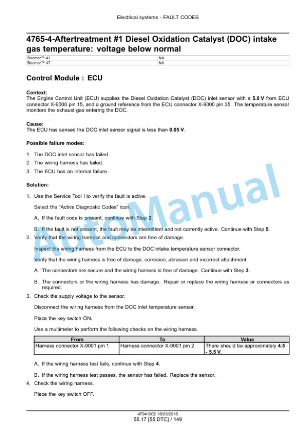 New Holland 41, 47 Boomer Tier 4B Final Compact Tractor Service Manual 47998522 4 New Holland 41, 47 Boomer Tier 4B Final Compact Tractor Service Manual 47998522 - Image 4