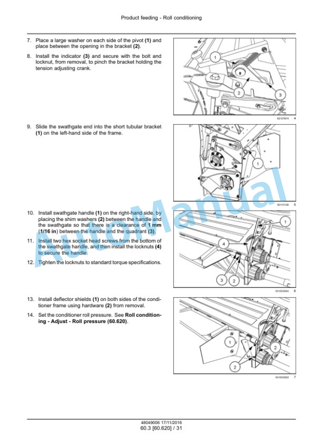 New Holland 416, 419, 416 Specialty Durabine Disc Header Service Manual 48049006 5 New Holland 416, 419, 416 Specialty Durabine Disc Header Service Manual 48049006-5