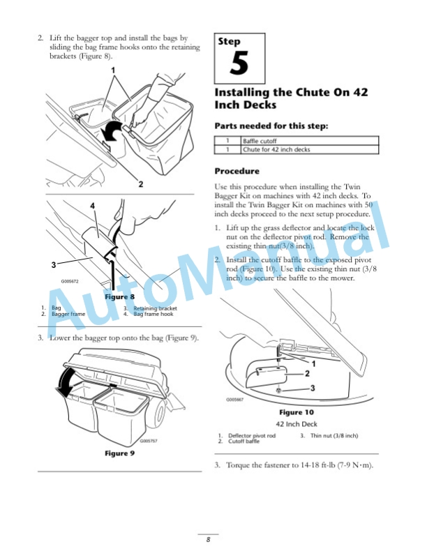 New Holland 42in, 50in Twin Bagger Operation and Maintenance Manual 87597468 3 New Holland 42in, 50in Twin Bagger Operation and Maintenance Manual 87597468-3