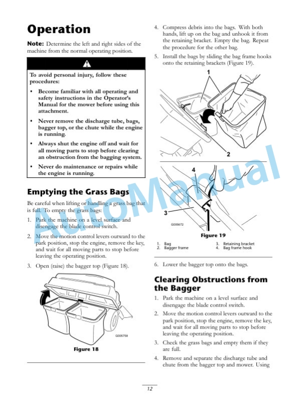 New Holland 42in, 50in Twin Bagger Operation and Maintenance Manual 87597468 4 New Holland 42in, 50in Twin Bagger Operation and Maintenance Manual 87597468-4