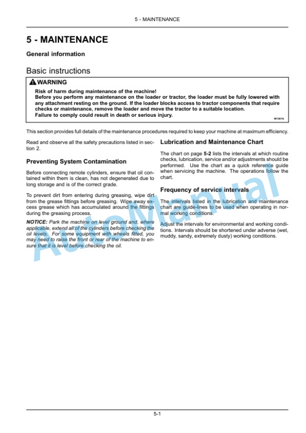 New Holland 430TL, 440TL, 450TL, 460TL Front Loader Operation and Maintenance Manual 47916405 5 New Holland 430TL, 440TL, 450TL, 460TL Front Loader Operation and Maintenance Manual 47916405-5