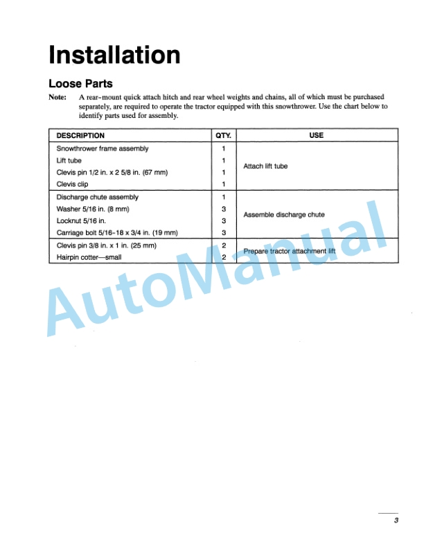 New Holland 44 Snowthrower Operation and Maintenance Manual 86602580 2 New Holland 44 Snowthrower Operation and Maintenance Manual 86602580-2
