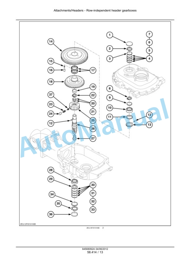 New Holland 440FI, 470FI, 490FI Plus Maize Header Service Manual 84568092A 2 New Holland 440FI, 470FI, 490FI Plus Maize Header Service Manual 84568092A-2