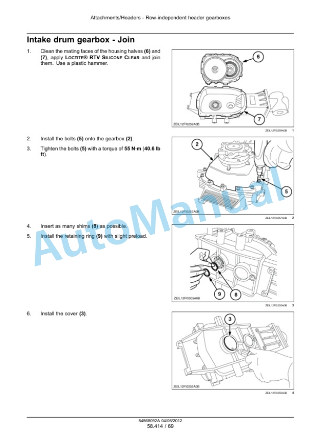 New Holland 440FI, 470FI, 490FI Plus Maize Header Service Manual 84568092A 3 New Holland 440FI, 470FI, 490FI Plus Maize Header Service Manual 84568092A-3