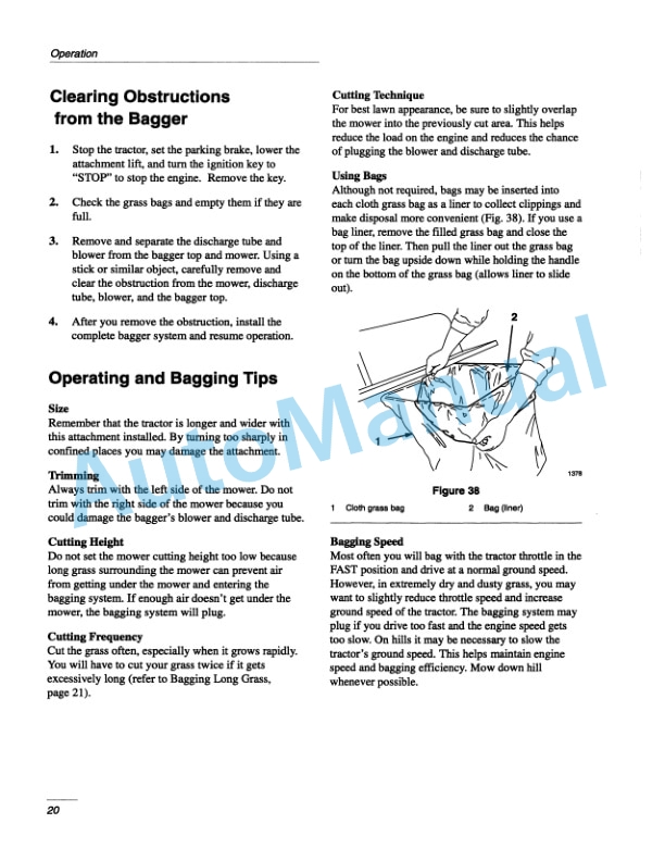 New Holland 44in Vac-Bagger Garden Tractor Operation and Maintenance Manual 42871820 5 New Holland 44in Vac-Bagger Garden Tractor Operation and Maintenance Manual 42871820-5